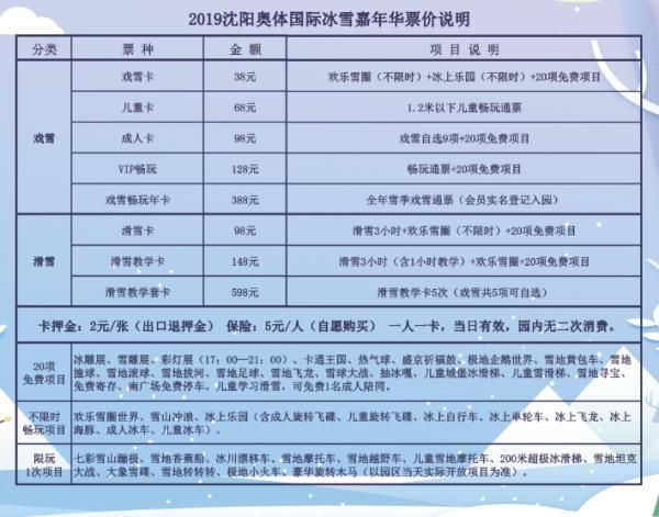 奥体冰雪嘉年华门票价格_奥体冰雪嘉年华有什么项目