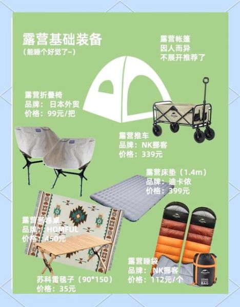 户外露营装备清单_新手第一次露营必备物品