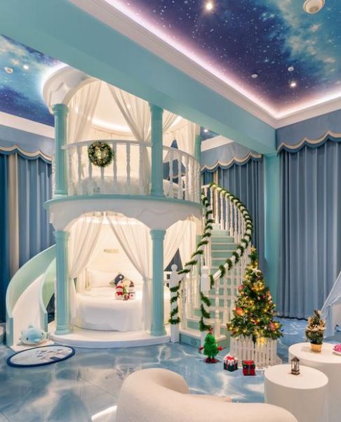 上海冰雪奇缘主题酒店多少钱_亲子房怎么订