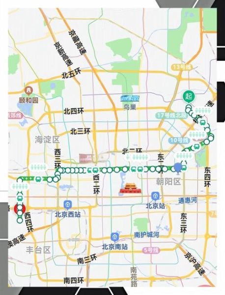 北京丰台区离故宫多远_地铁公交自驾时间对比