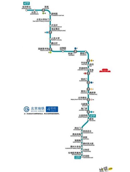 北京地铁4号线首末班车时间_北京地铁4号线换乘攻略
