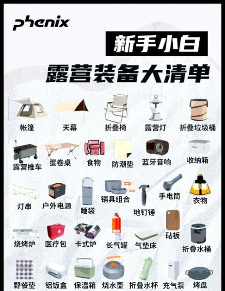 户外露营必备装备清单_新手第一次露营带什么