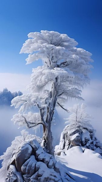 冰雪松图片怎么拍_冰雪松摄影技巧