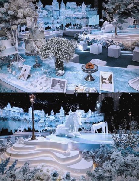 冰雪主题婚礼图片大全_如何布置一场梦幻冰雪婚礼