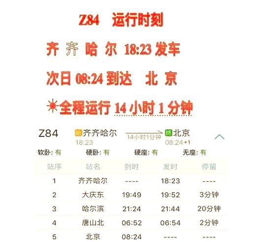北京到齐齐哈尔火车时刻表查询_票价多少钱
