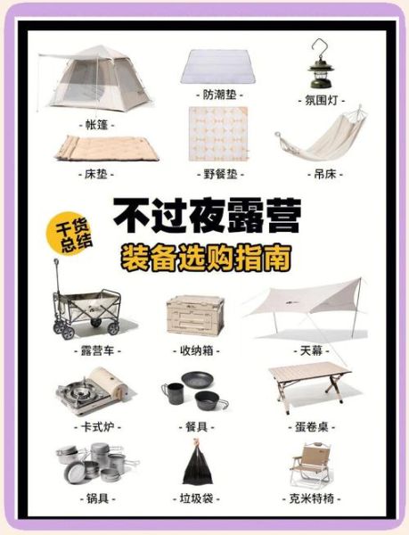 新手露营装备清单_露营过夜需要准备什么