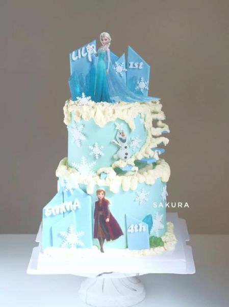 冰雪奇缘蛋糕怎么做_冰雪奇缘主题蛋糕配方