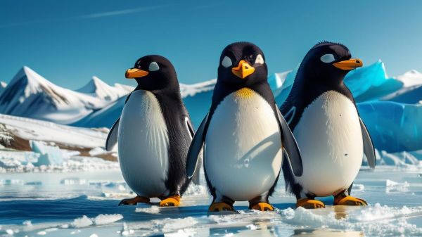 冰雪企鹅图片_如何拍摄清晰