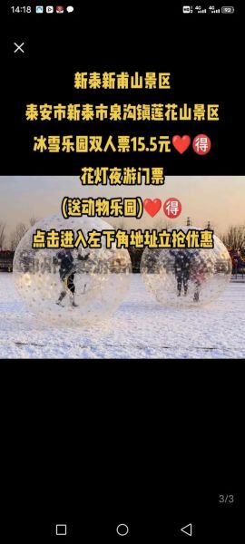 莲花山冰雪门票多少钱_莲花山冰雪好玩吗